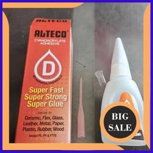 

sparepart Lem Alteco 20g asli Jepang type D super cepat kuat rekat lbh kuat dr lem G lem k