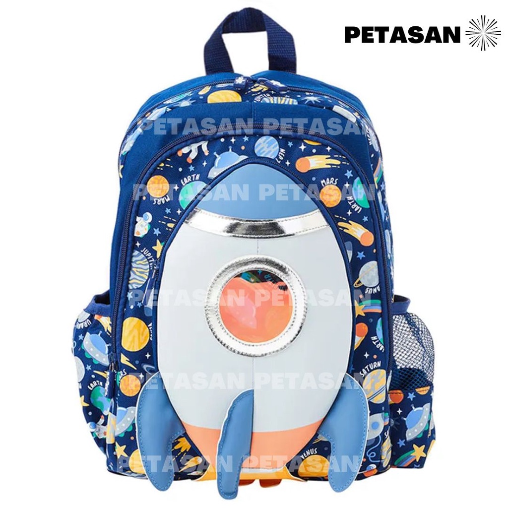 PTS - Ransel Sekolah Anak Cowo / Laki Laki SD Karakter Rocket Best Budz Kids School Backpack - Tas Astronot - Tas Astronout