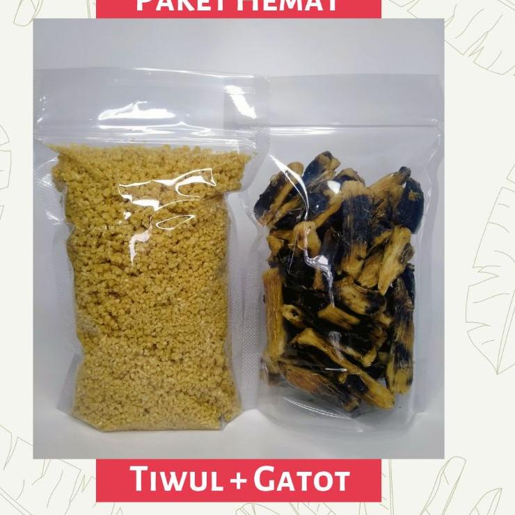 

Stok terbaru Paket Hemat Tiwul Instan + Gatot / Gaplek Singkong