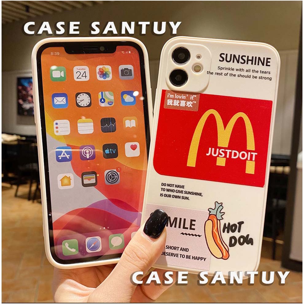 Case Casing Xiaomi POCO X3/POCO X3 NFC/POCO X3 PRO X3 GT F3 F4 5G M3 C40 M4 PRO-4G M5 M5S X5 5G McDonald's  Square Edge