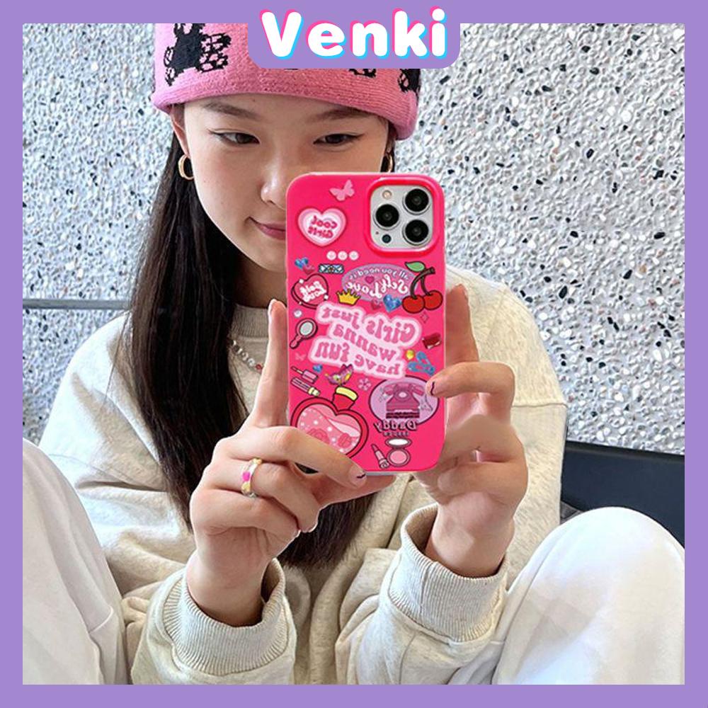 iPhone Case Soft TPU Glossy Pink Candy Case Perfume Cherry Camera Protection Shockproof For iPhone 14 13 12 11 Pro Max 7 8 Plus X XR