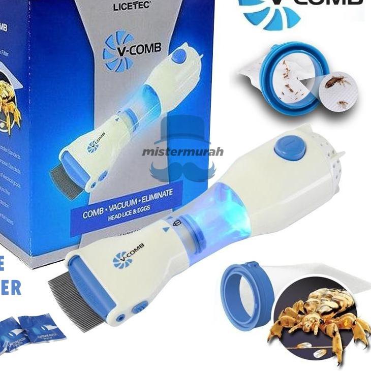 ✪ ORIGINAL V-COMB SERIT PENGHILANG SISIR KUTU ELEKTRIK SERIT RAMBUT VACUM VAKUM MB ❋