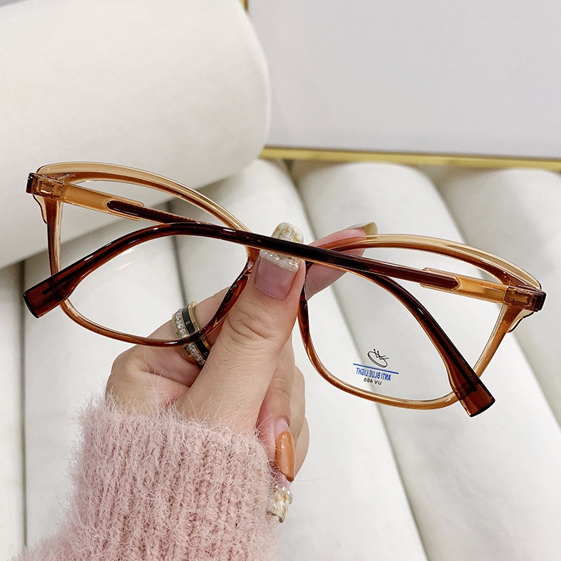 Kacamata Anti Blue Light Kacamata Anti Radiasi Cat Eye Eyeglasses Vintage Glasses Komputer Untuk Wanita/Pria Fashion