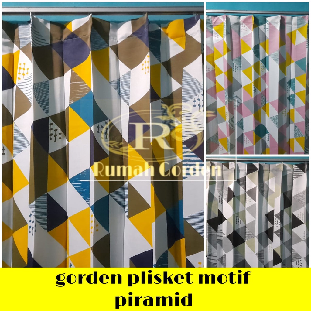 GORDEN PLISKET MOTIF PIRAMID SATIN BRIDAL FREE KAWAT S DAN RODA