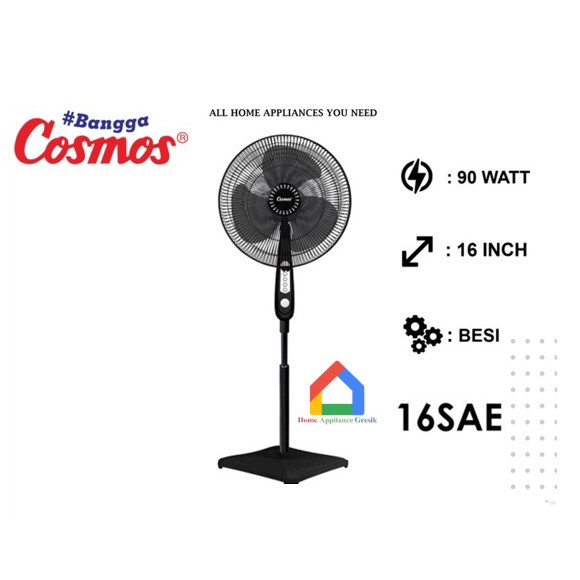 Kipas Angin Cosmos 16 SAE / Stand Fan Cosmos 16SAE