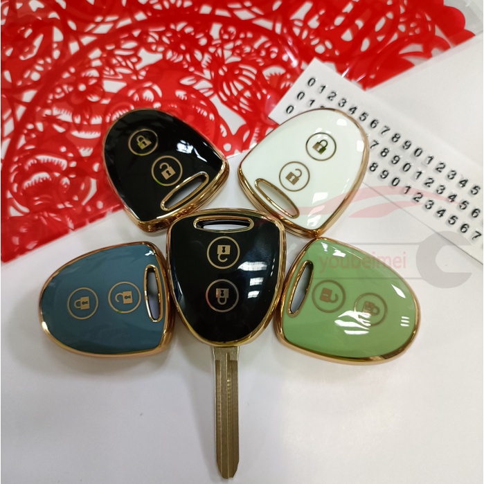 1pcs/soft TPU Tas Kunci Baru Cocok Untuk Toyota wigo g flip key Gantungan Kunci Toyota avanza 2018 Onderdil Otomatis