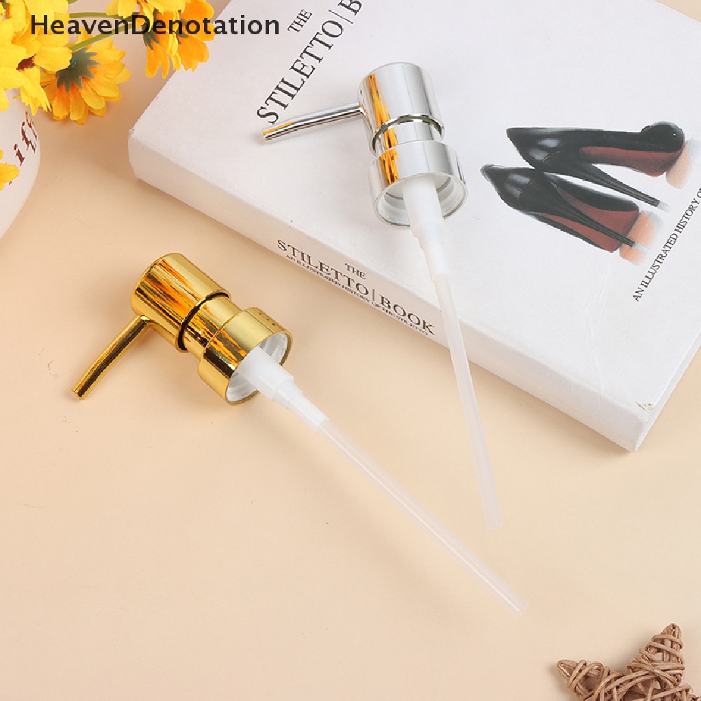 [HeavenDenotation] Pompa Sabun Metal Dispenser Lotion Cair Pengganti Kepala 28benang Tutup Pump HDV