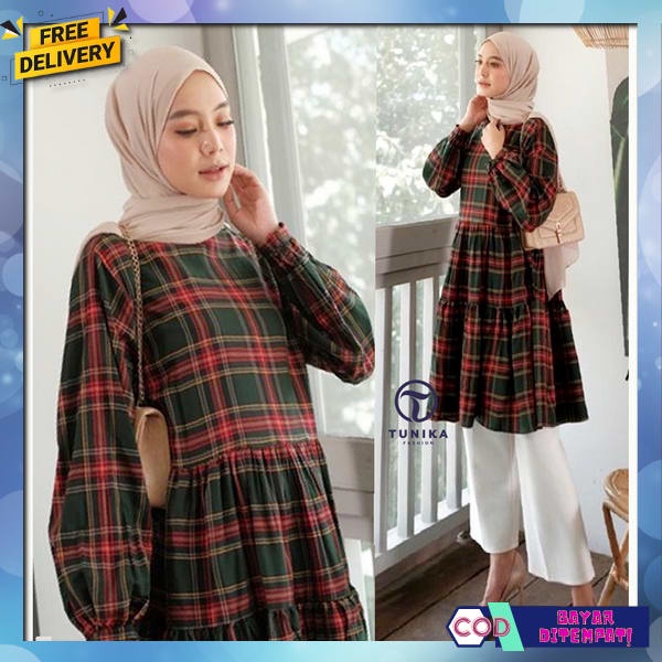 Atasan Tunik Kuliah Long Dress Tuniq Wnita Tinik Cewek Cantik Baj Tnik Model Terbaru 2023 Thunik Mur
