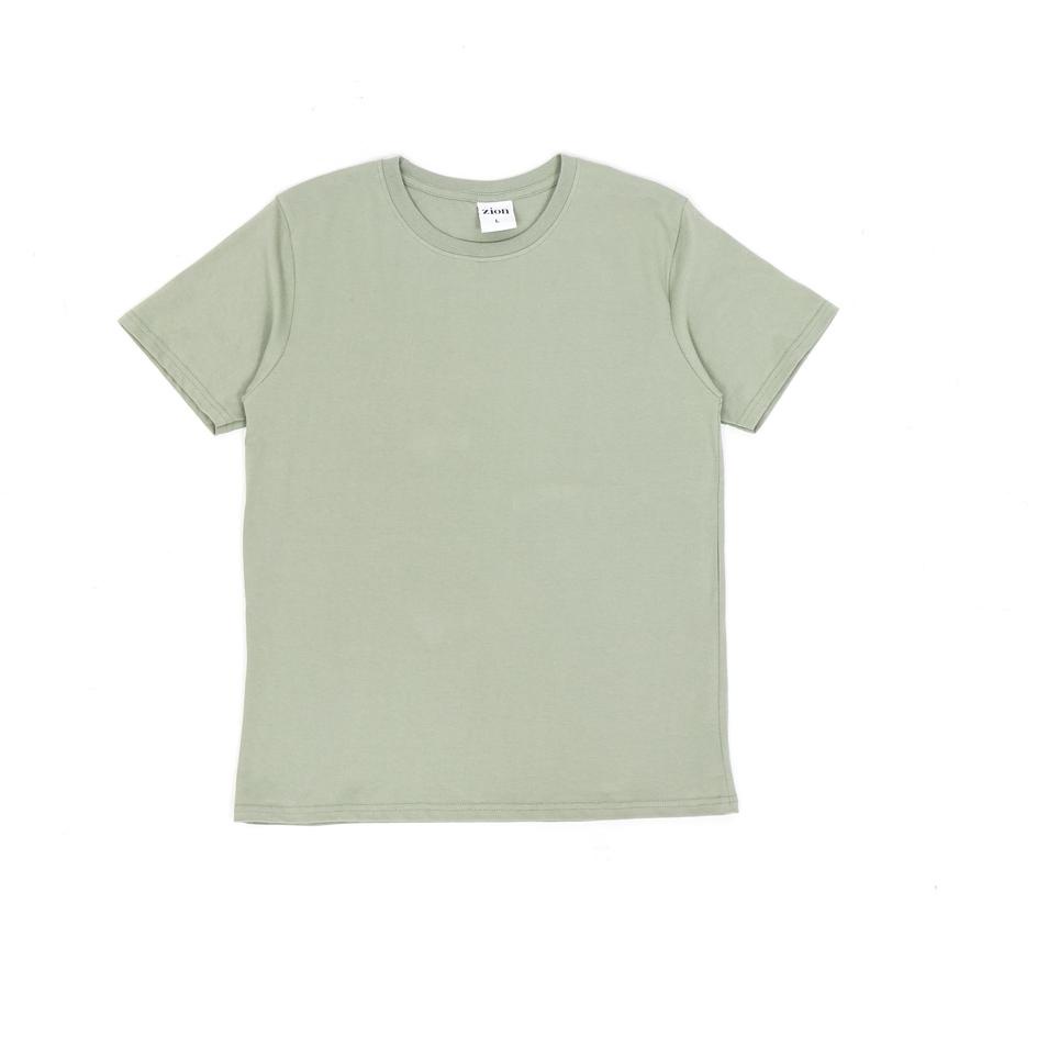 ➻ ZION Basic Kaos Polos Cotton Combed 24s - Sage Green ➸