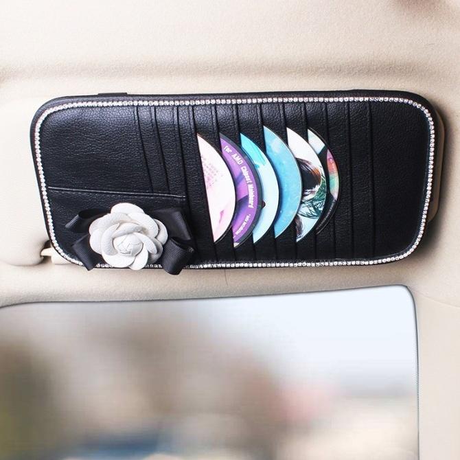 

tempat kartu sunvisor tempat cd bunga variasi