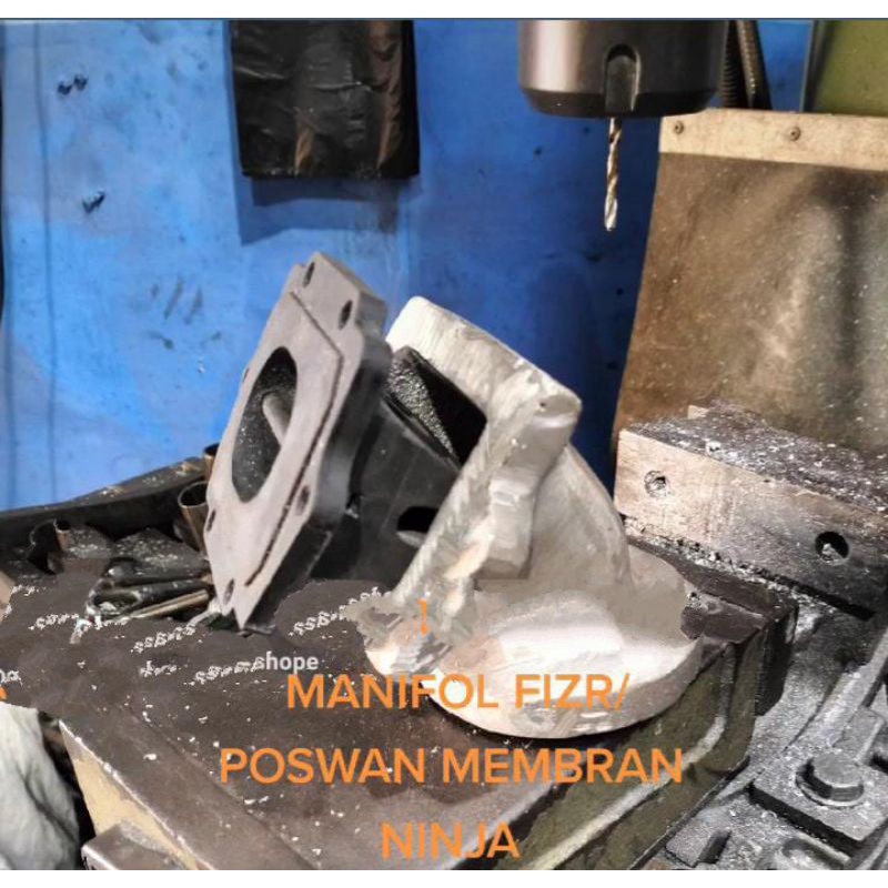 Manifold Fizr Membran NinjaR150 Intake Fizr Membran Ninja R