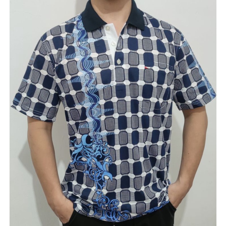 Baju TSHIRT Bapak Atasan Men Kaos Kerah Polo Pria Motif Katun Krah Wangki Premium Relax Fit Dewasa I