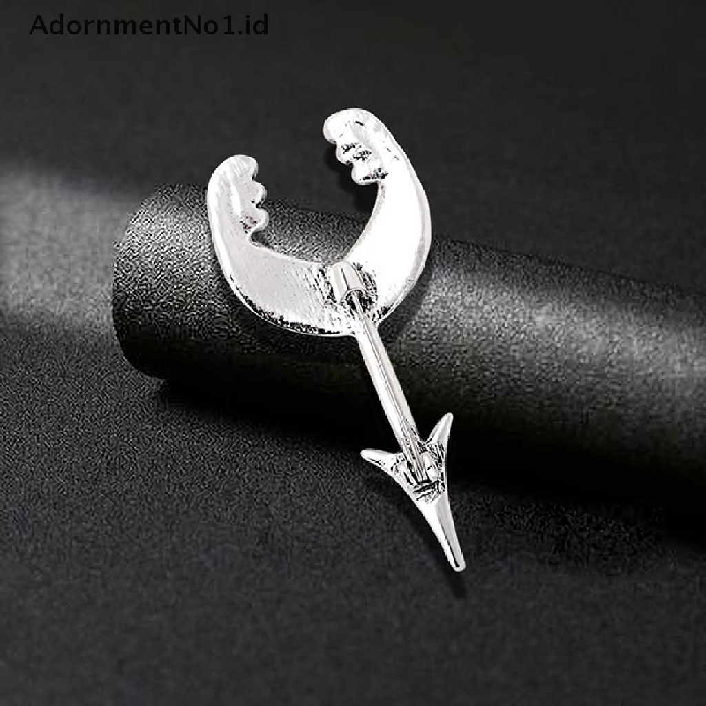 [AdornmentNo1] Vintage Arrow Bros Berlian Imitasi Unisex Pesta Causal Bros Pin Fashion Perhiasan Hadiah Aksesoris Pakaian Pesta [ID]