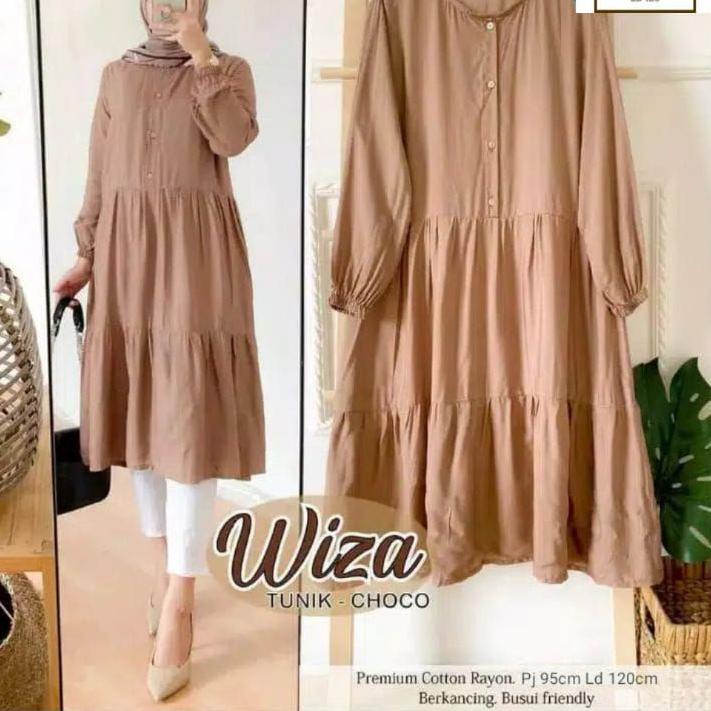 COD - WIZA TUNIK JUMBO RAYON LD 100,110,120 (L, XL, XXL) - Update