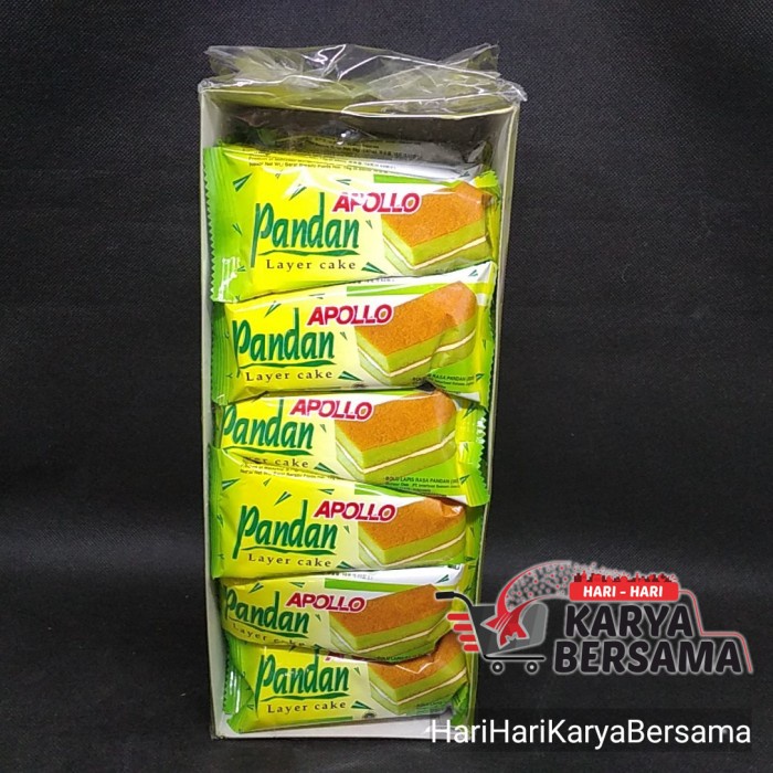 APOLLO PANDAN CAKE BOX 24'S X 18GR