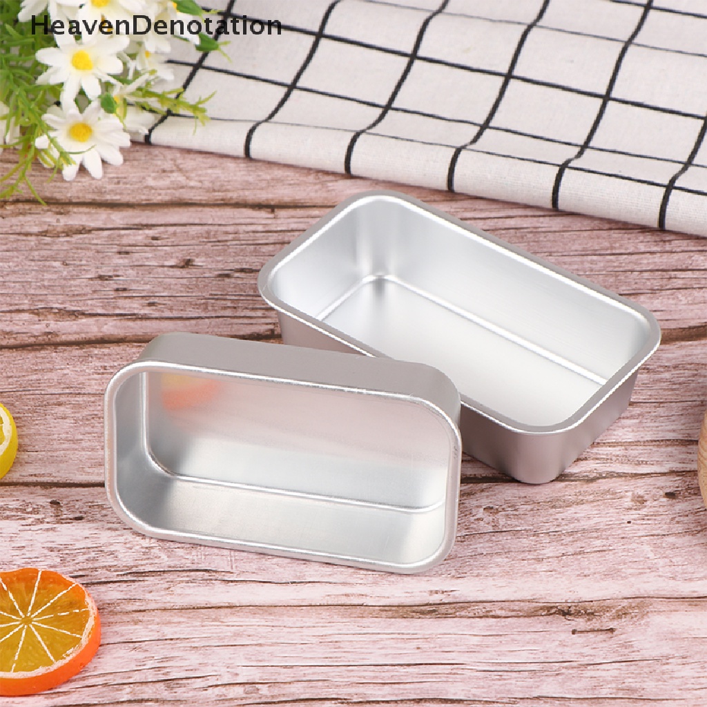 [HeavenDenotation] 1pc Aluminium Alloy Loyang Roti Persegi Panjang Baking Kue Cetakan Pastry Baking Pan HDV