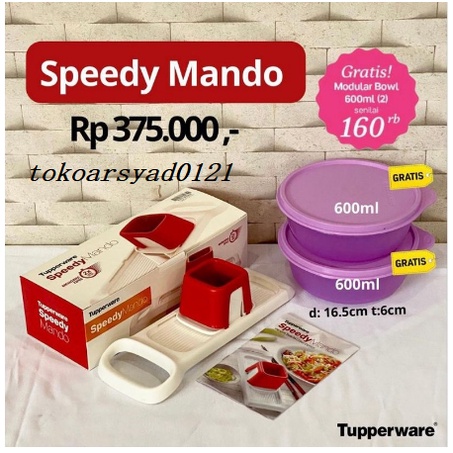 POMO   Speedy Mando Tupperware pisau pemotong bawang dan sayuran