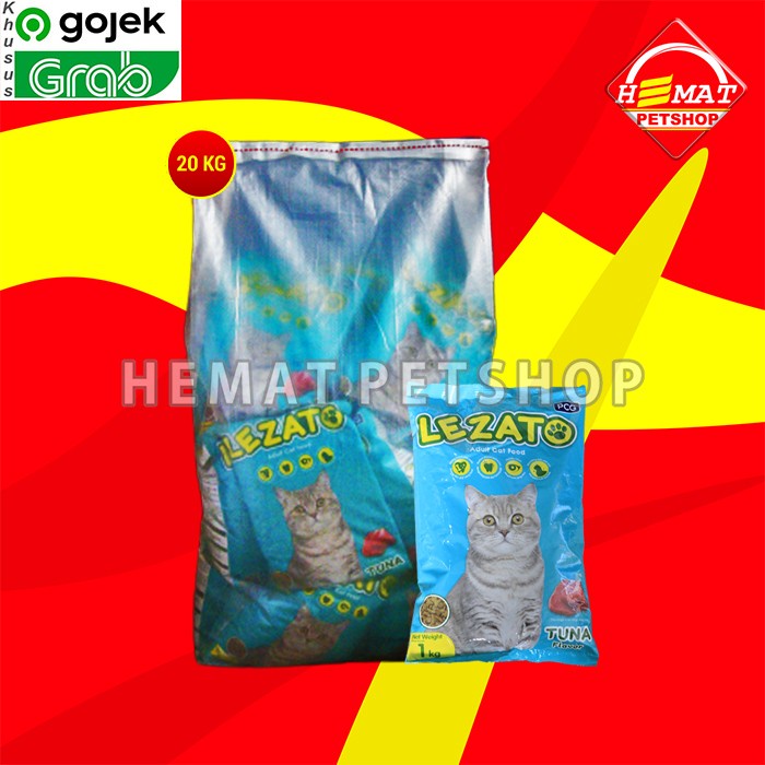 Gosend Makanan Kucing Lezato Dry Cat Food 22 KG