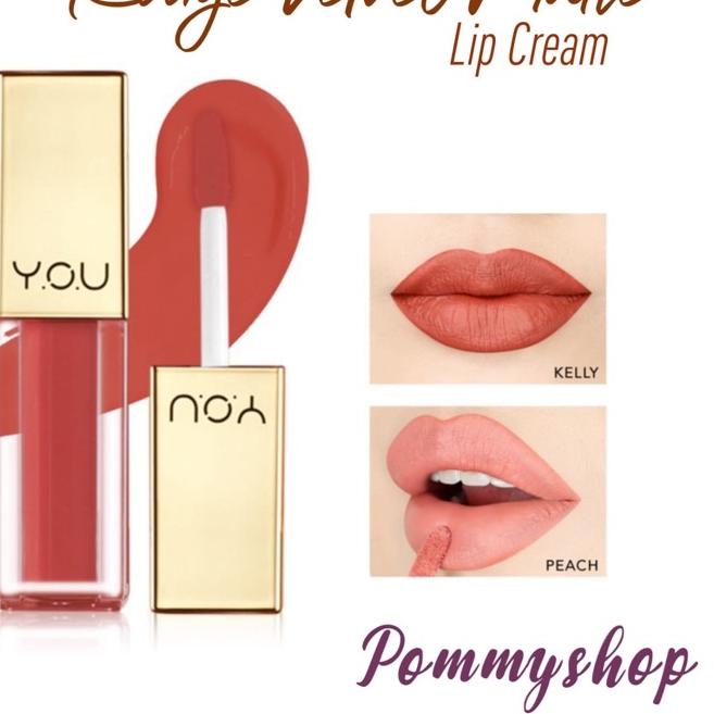 ✶ Kosmetik You The Gold One Rouge Velvet Matte Lip Cream (Quick Dry | Lipcream lipstick lipstik ♀