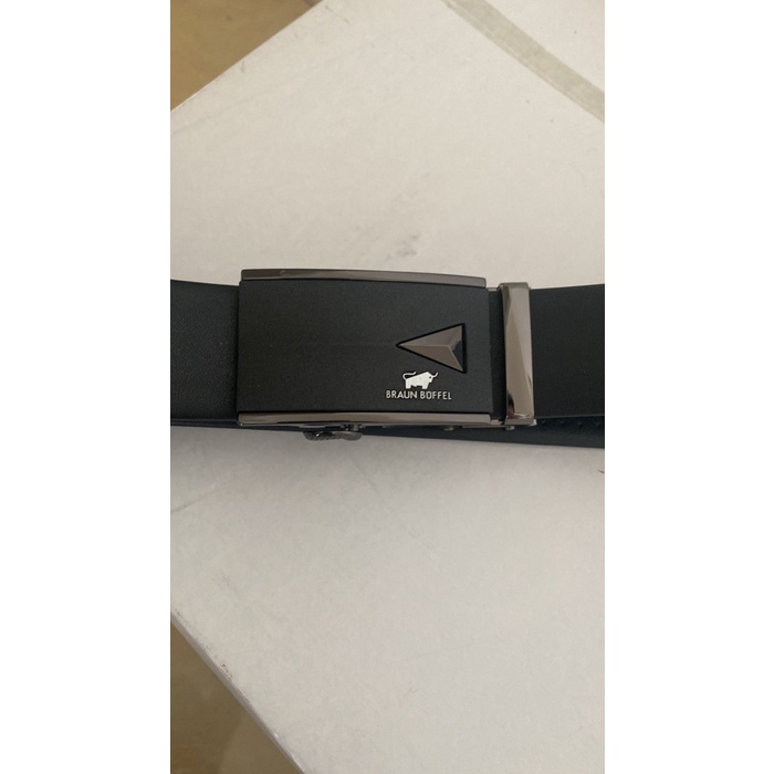 Ikpa Ikat Pinggang/Gesper/Sabuk Rel Pria Kulit Import Braun Buffel B101
