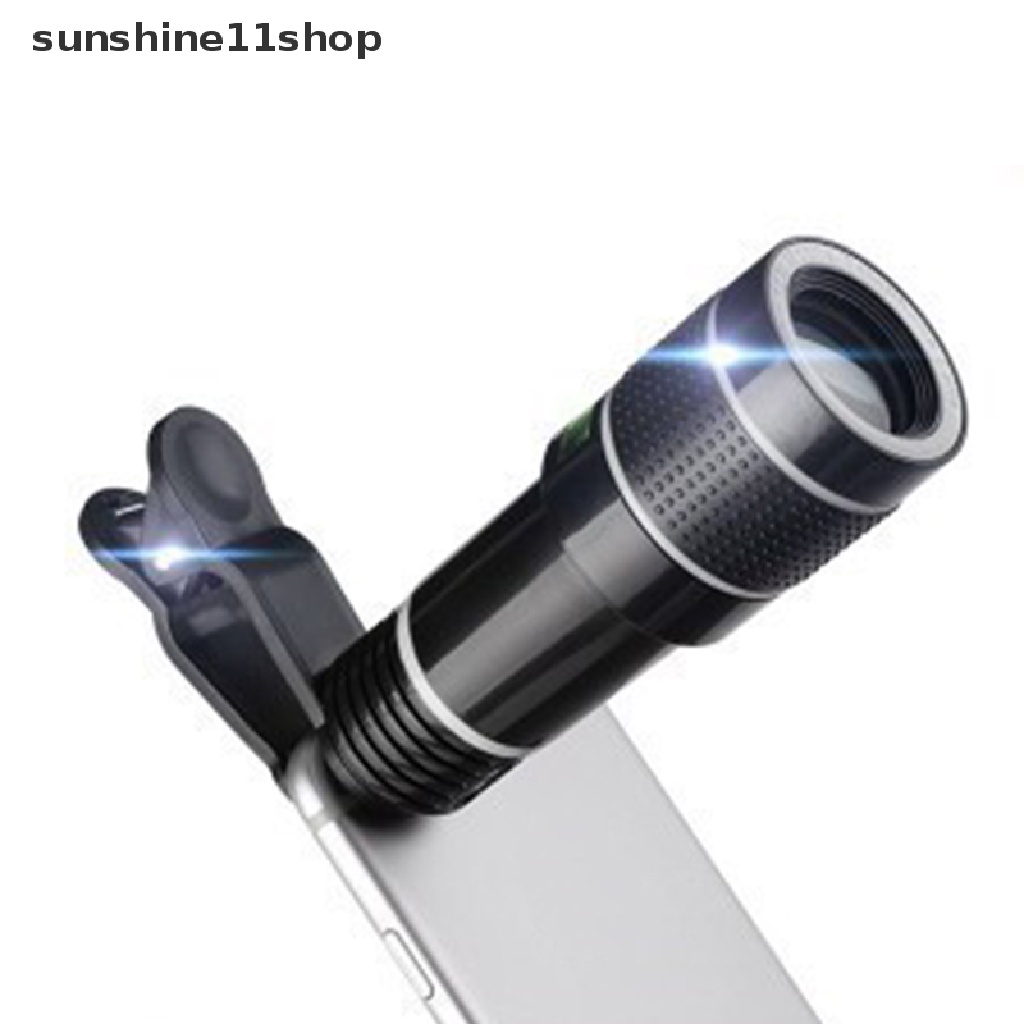 Sho Universal 20X Zoom Ponsel Lensa Eksternal Handphone HD Kamera Klip Lensa Smartphone Kamera Optik Tele Klip Lensa Teleskop N