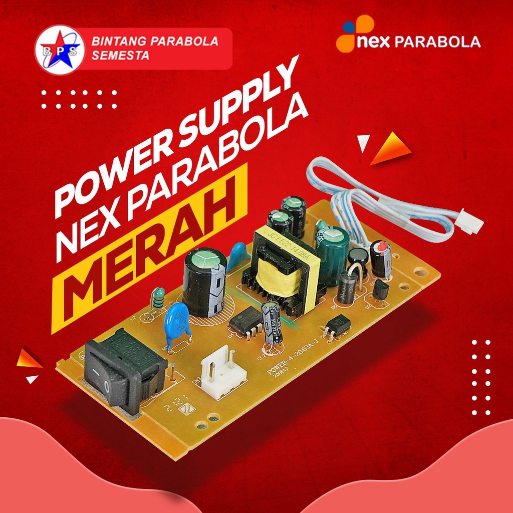 Jual Power Supply Receiver Nex Parabola Merah Shopee Indonesia