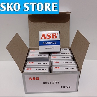 Bearing 6201 2RS (ASB) 1 Biji/Pcs / Laher 6201 2RS (ASB)