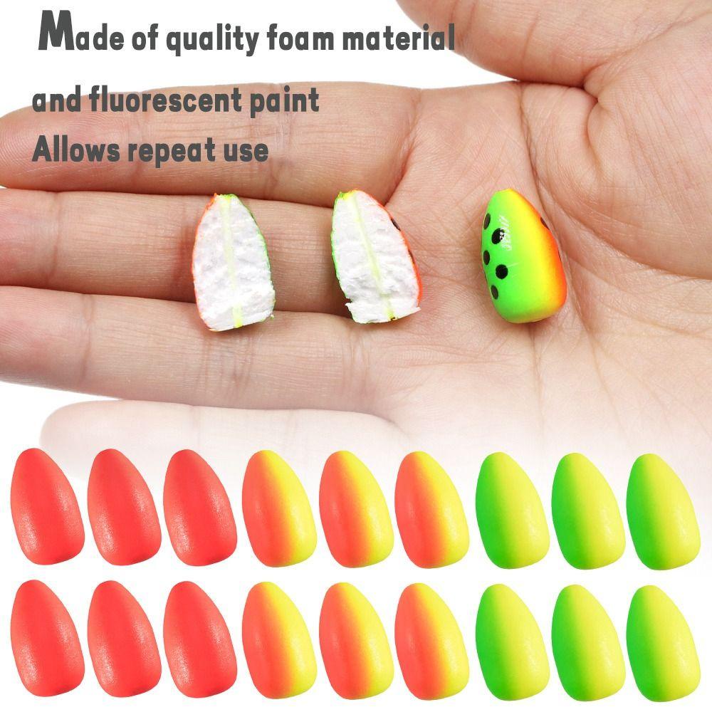 TOP 50pcs Foam Floats Ball new Stoppers Tali Pengikat Rig Bahan Kacang