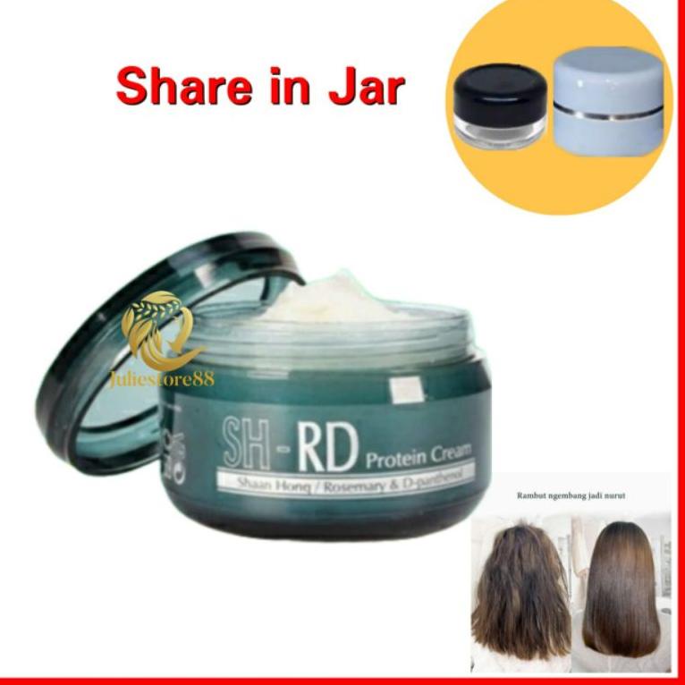 Pasti Murah ｀ (SHARE IN JAR) SHRD Protein Cream | Vitamin Rambut yang kering kusut dan mengembang | 