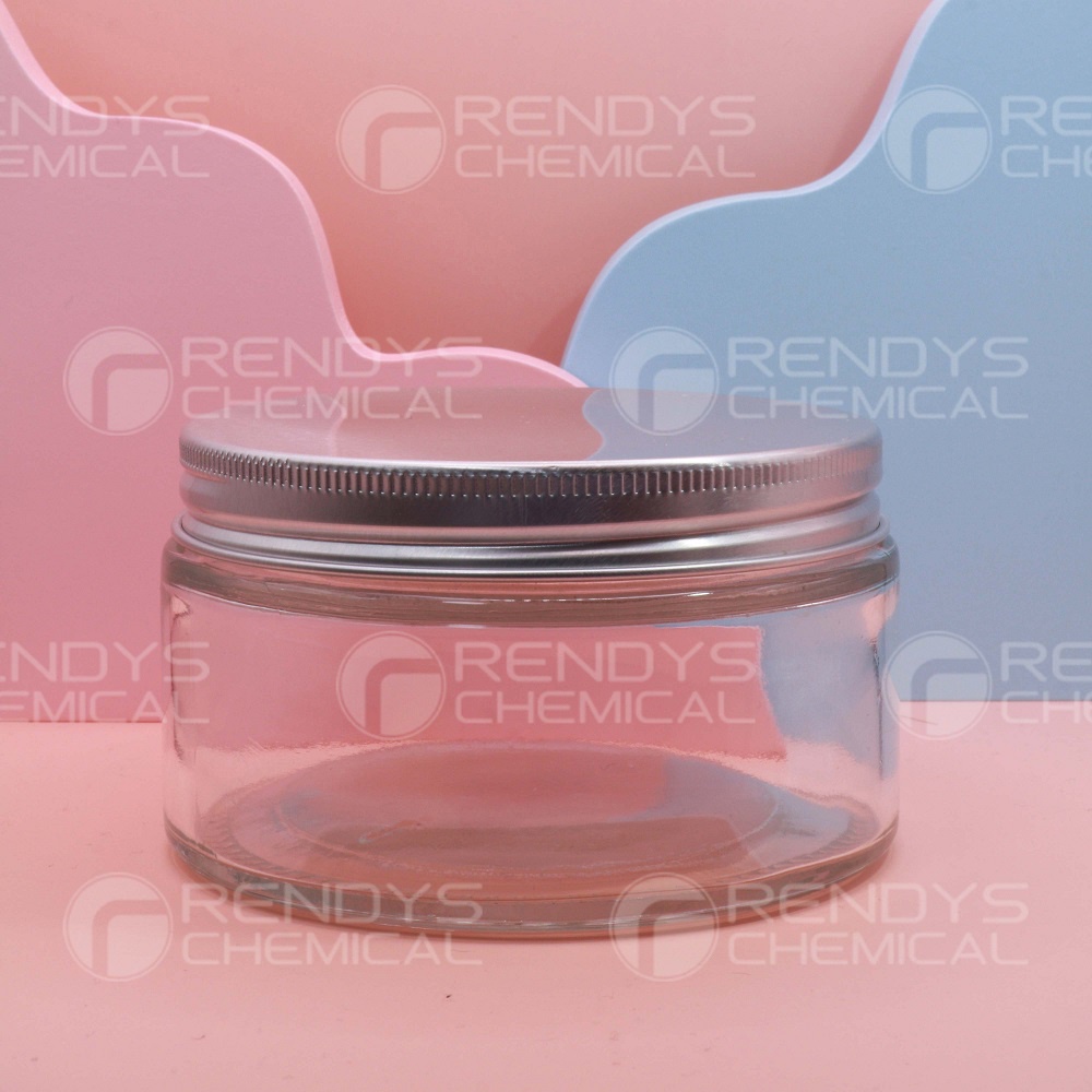 Jar Kaca Bening 200ML 400ML 500ML 750ML Bulat Tutup Aluminium / Toples Kaca / Glass Jar 200 400 500 750 ML / Stoples Serbaguna