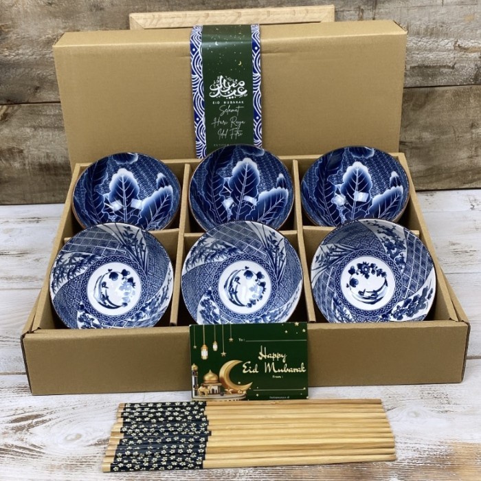 

Japanese Bowl Set Isi 6 Paket Mangkok Lebaran Idul Fitri Eid Hampers 059
