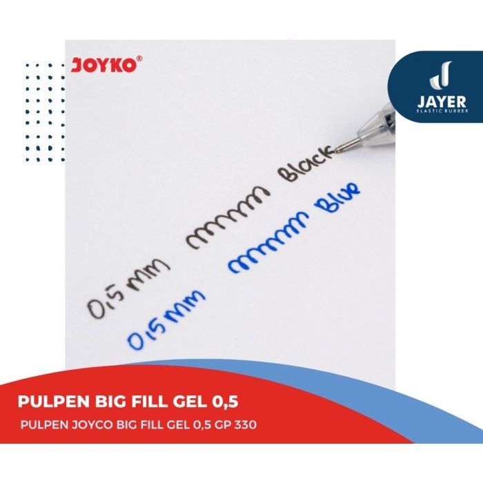 Pulpen joyko big fill gel 0 5mm  BallPoint Joyko