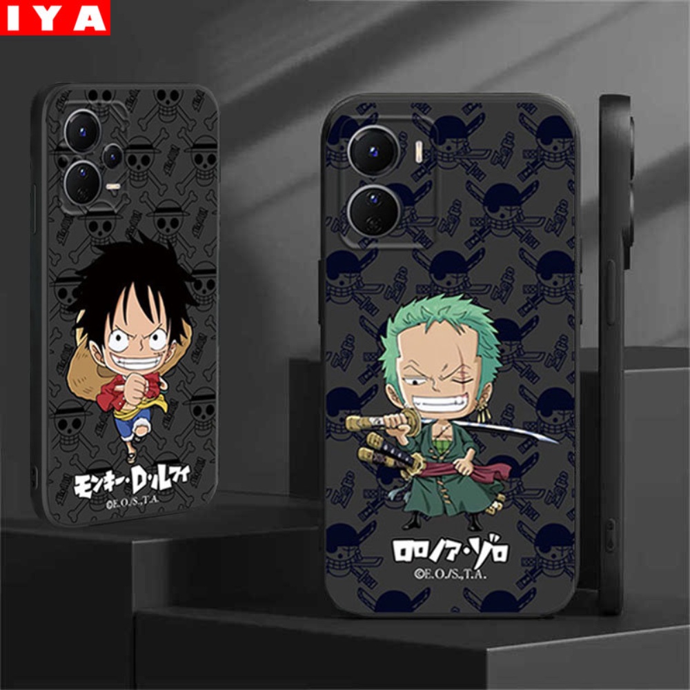 One Piece Zoro Dan Chopper Case Kompatibel Untuk Iphone14 Pro Max 14Pro 13ProMax 12 12ProMax 11 11Pro 11ProMax Soft King of navigation Fallable Silicone Phone Cover