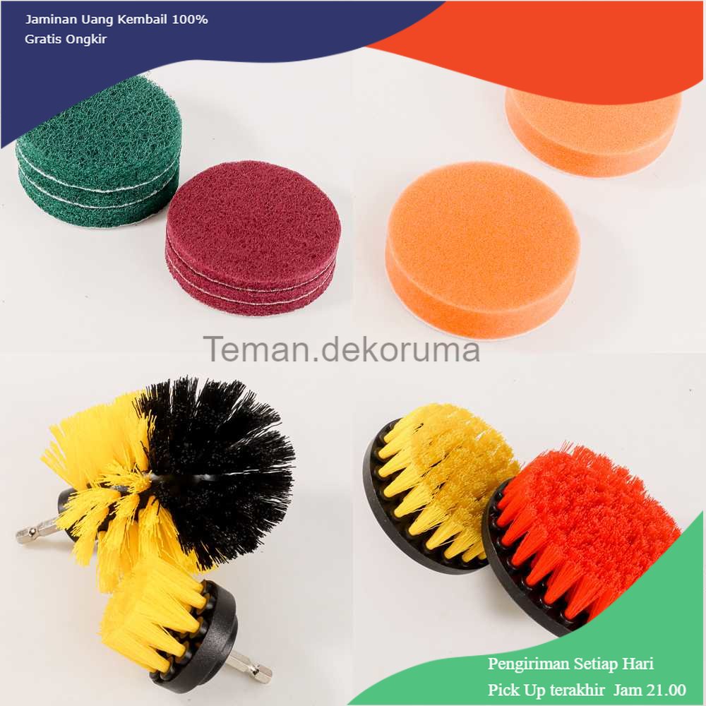 TD - SKT UNTIOR Kepala Sikat Pembersih Brush Car Polisher Kit 15 PCS - UT760