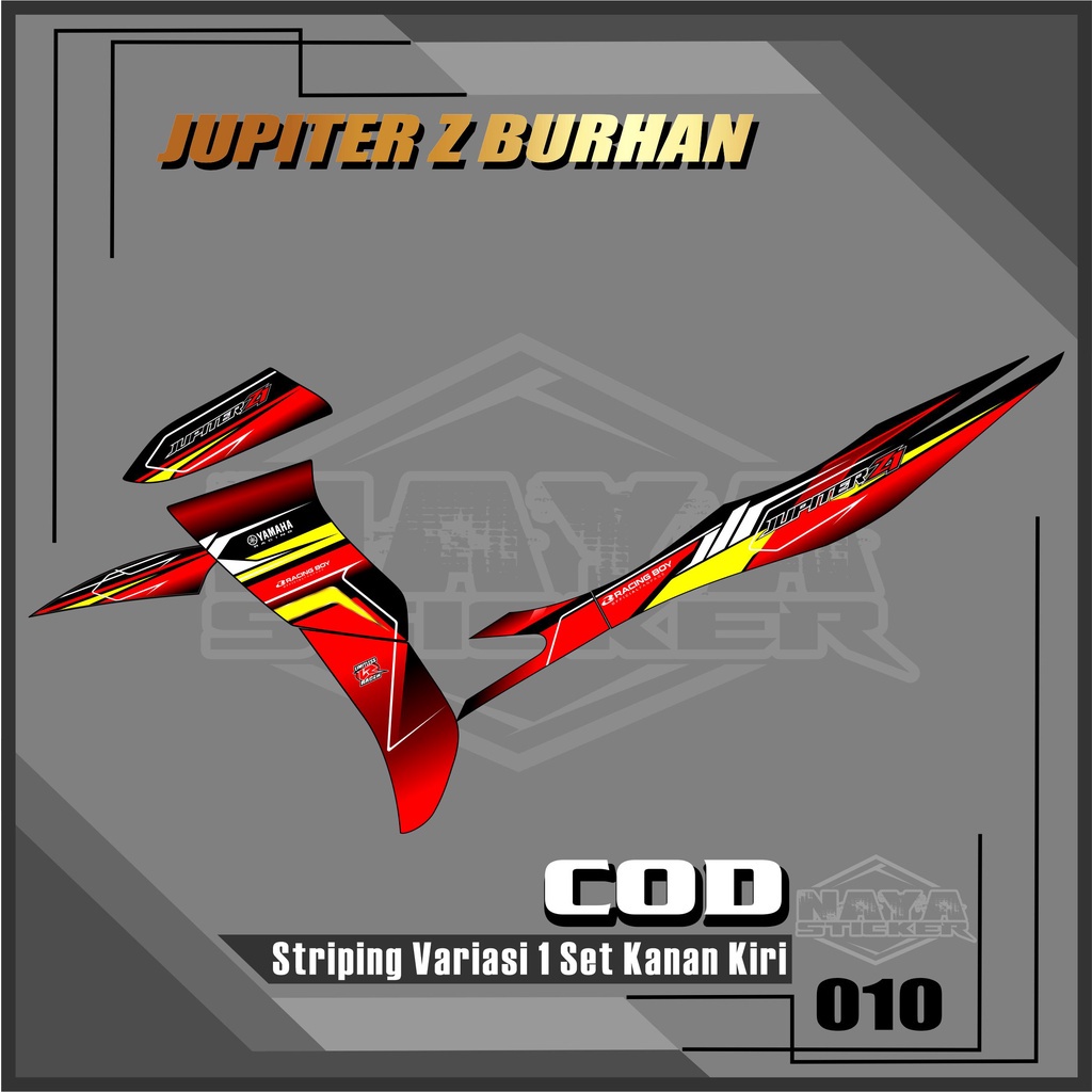 Sticker Striping List Variasi Jupiter Z Burhan - Striping Variasi Jupiter Z Burhan