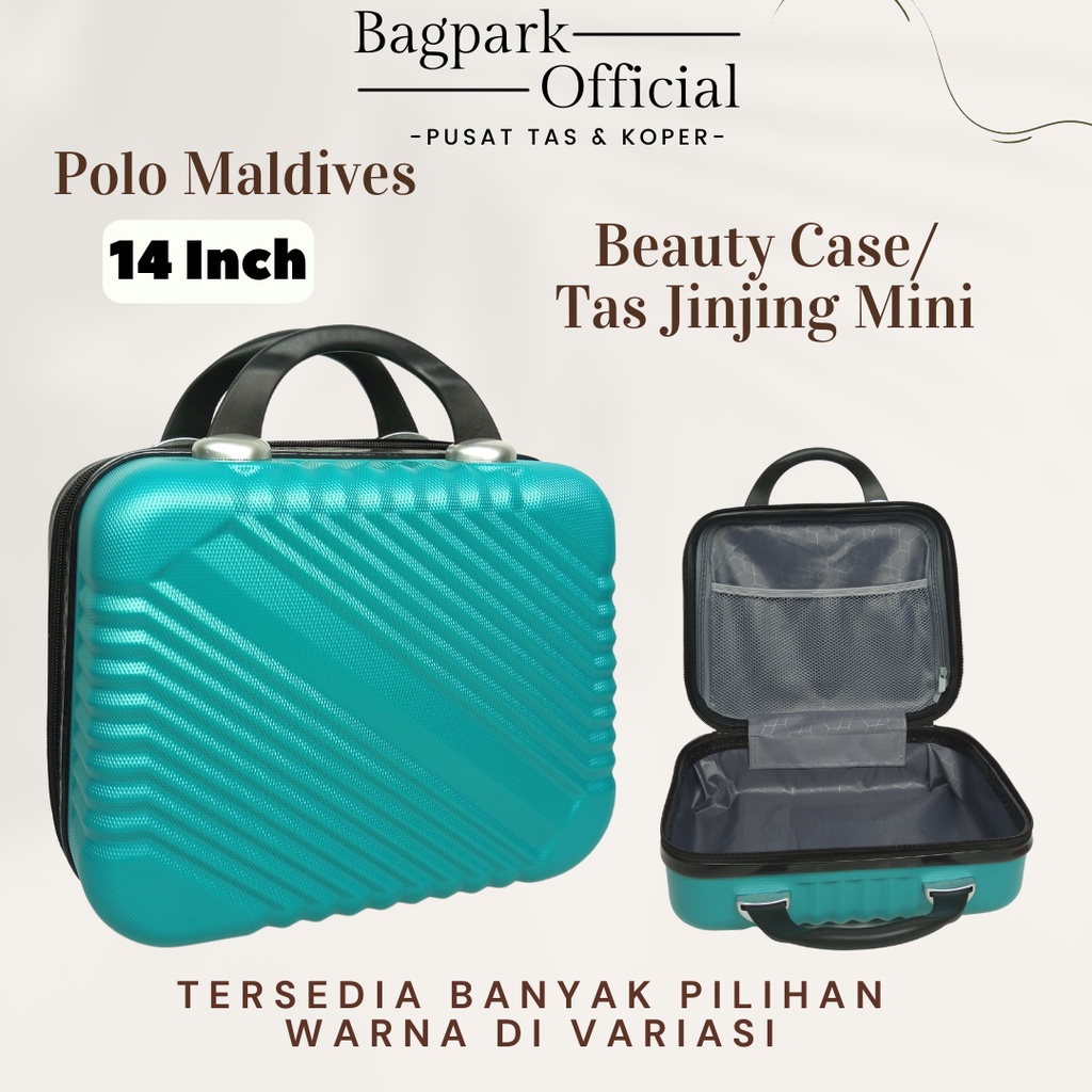 BAGPARK ( HARGA SPESIAL ) Koper Mini 14 Inch / Koper Beauty Case / Koper JInjing / Koper Korea Import / Koper Make Up / Bahan Fiber / Koper Murah