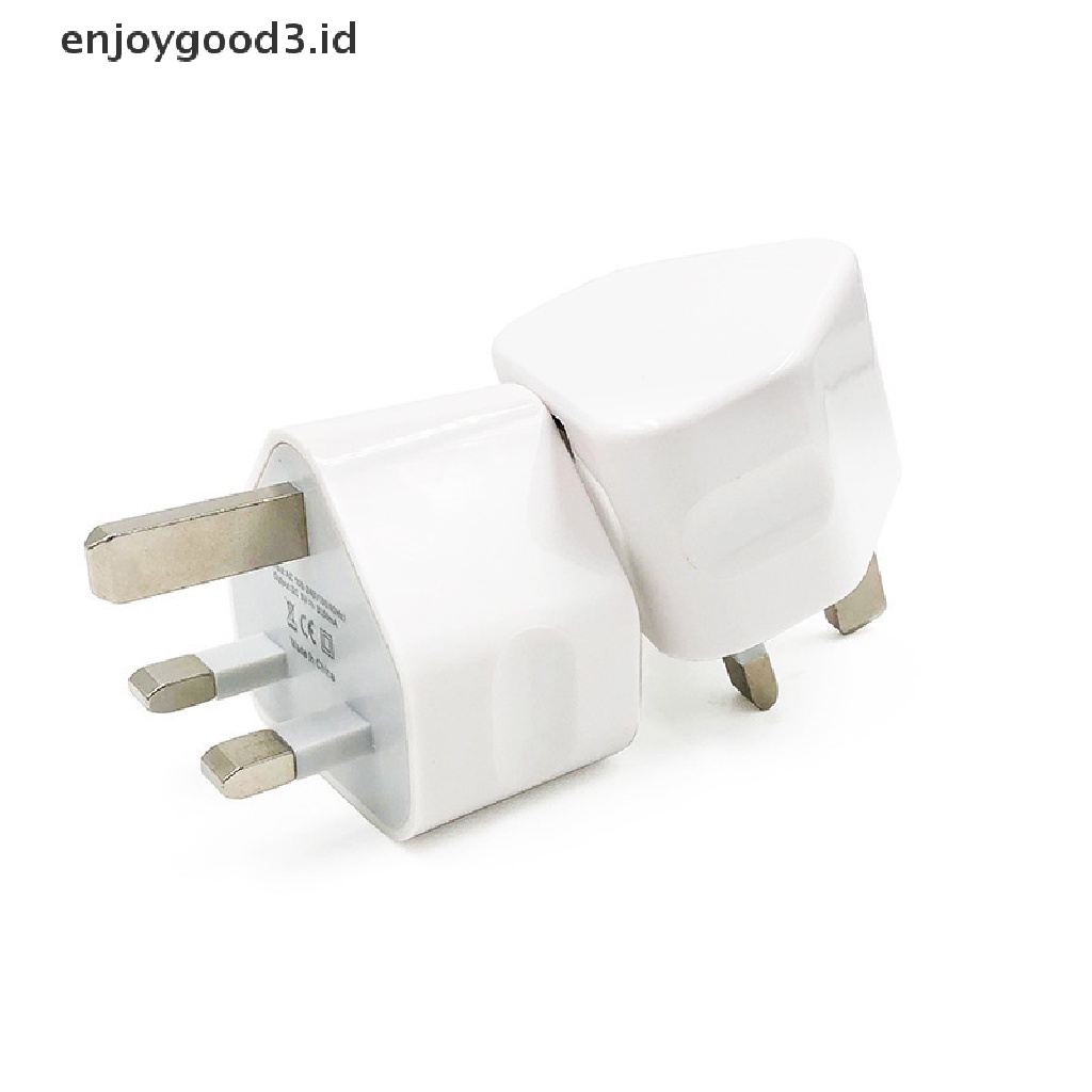 【 Rready Stock 】 Universal UK Wall Plug Power 3 Pin Adapter Charger With 1 / 2 / 3 USB Ports Charging For Mobile Phone Tablets Portable Mini Wall Charger （ ID ）