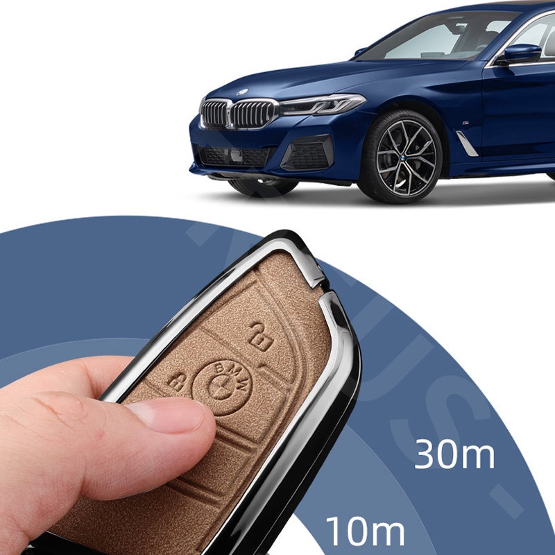 Bmw Zinc Alloy Kulit Case Kunci Mobil Full Wrap Cover Smart Key Protecter Untuk E36 E46 E30 E90 F10 F30 E39 E60 X1 E84 F48 F25 X3 E83 X5 F15