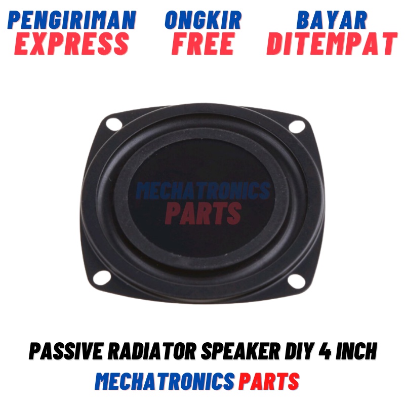 Passive Radiator Speaker DIY 4 Inch 4&quot; Pasif Rakitan SubWoofer Low Bass BOOM BOX