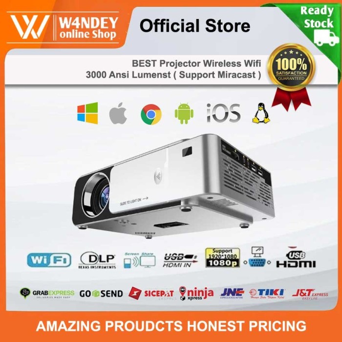 

[[JNT COD]] Infocus Projector Support Wifi Wireless Unic Proyektor Infokus - Versi Wireless