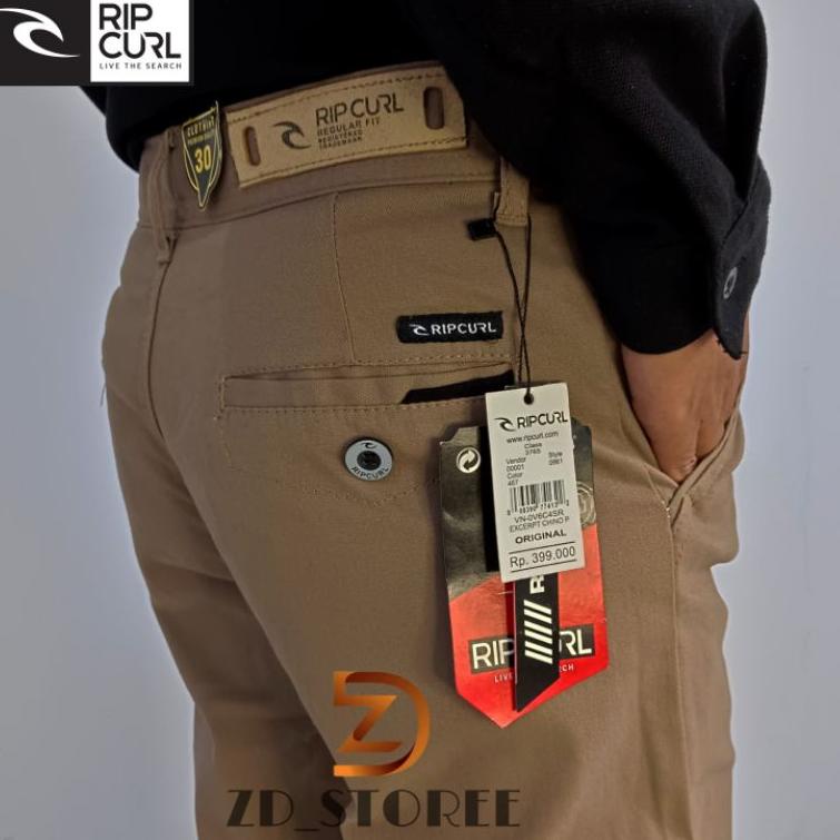 RECOMENDED Celana Pria Panjang Chino Chinos Merk Ripcurl Original Branded Melar strech Casual Formal