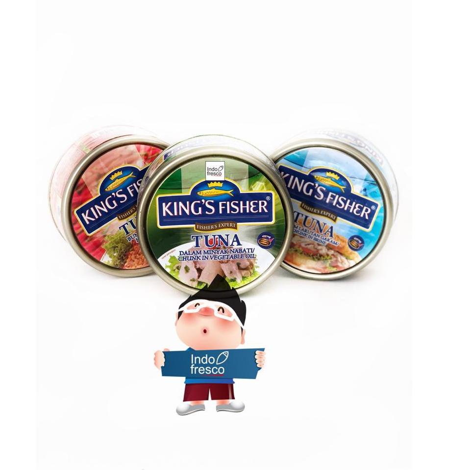 

✨Grosir✨ King's Fisher Tuna In Canned- Daging Tuna Kaleng 170g - Chunk in Brine 