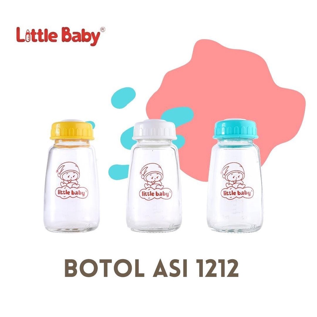 Little Baby Botol Asi Kaca 1212 - 150ml isi 3 / Botol Bayi