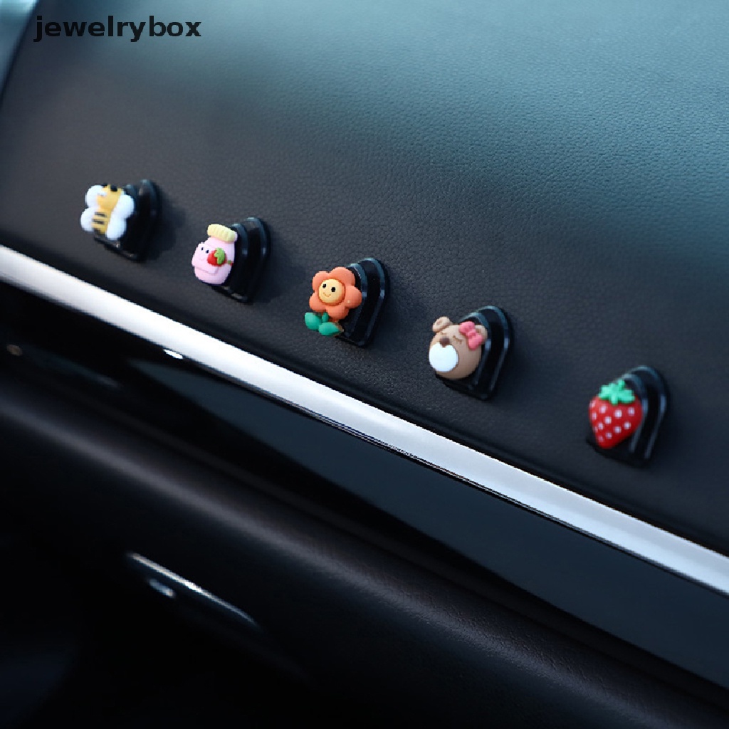 [jewelrybox] 1/5pcs Mobil Mini Kartun Kait Dekorasi Aksesoris Interior Mobil Butik