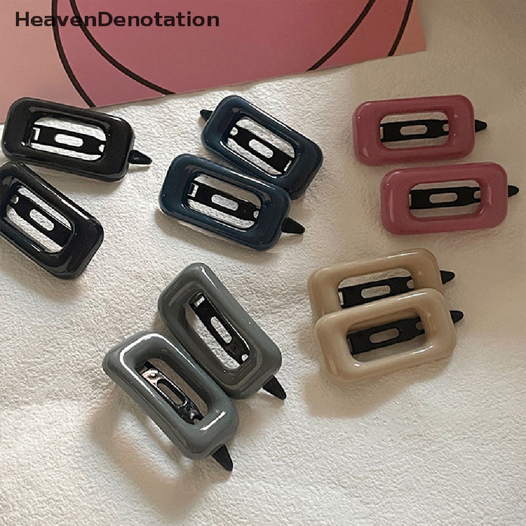 [HeavenDenotation] Gadis Baru Lucu Warna-Warni Geometris Paduan Jepit Rambut Manis Hair Clip Headband Barrette Fashion Aksesoris Rambut HDV