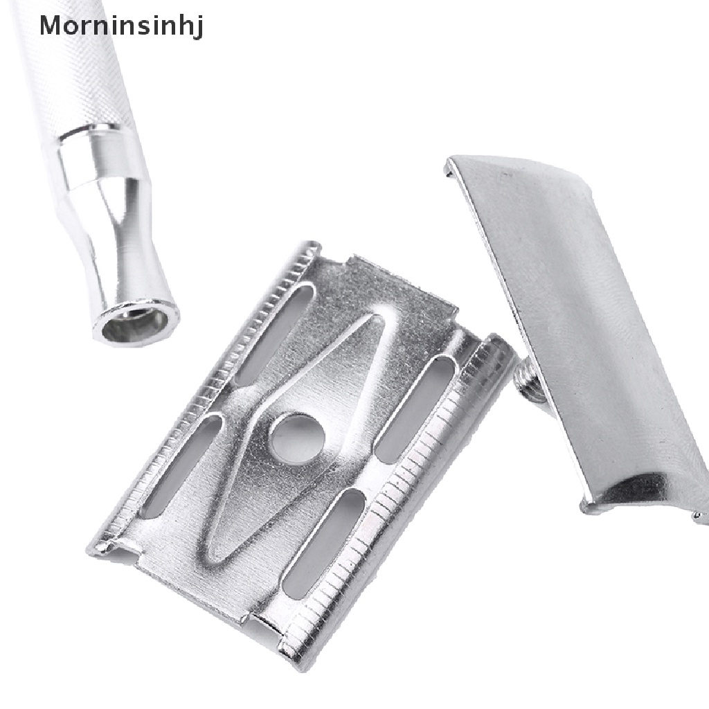 Mornin Classic Mens Cukur Silet Adjustable Safety Dengan Sikat Kecil &amp; Pisau id