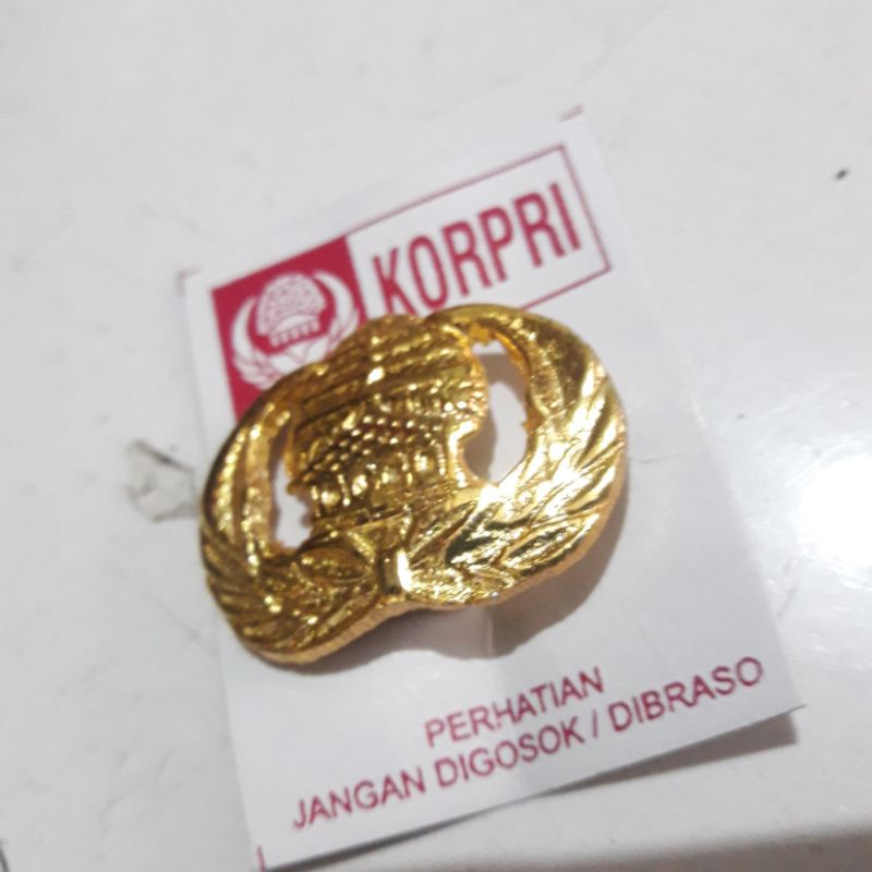 pin korpri peniti/pin baju PNS gold cor/aksesoris baju