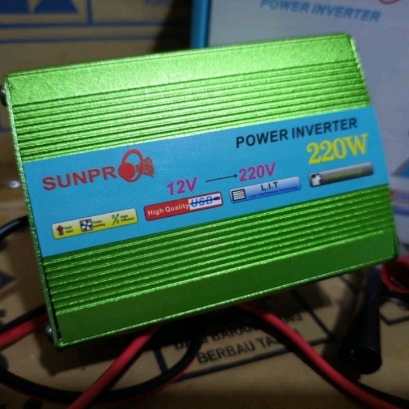 Power Inverter Sunpro 220W Power Inferter DC To AC