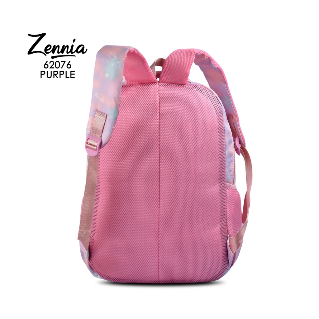 Tas Sekolah Zennia 62076 Tas Ransel Anak Perempuan Pelangi Tas Fashion Travelling