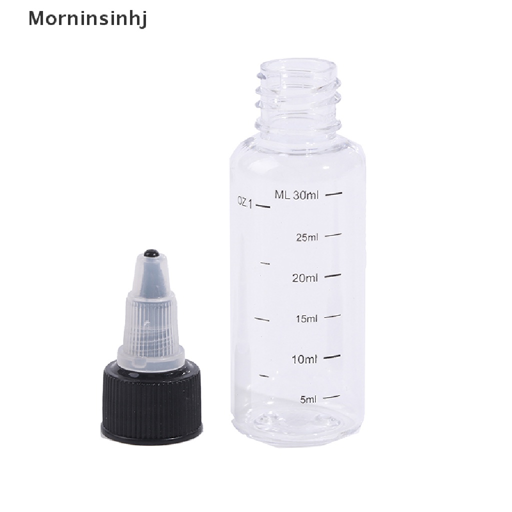 Mornin 30ml-250ml Botol Pipet Kapasitas Cairan PET Plastik Wadah Tinta Pigmen id